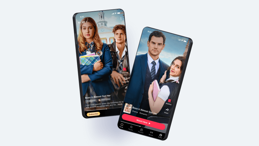Vertical micro-drama episodes playing in the Innocrux Micro-Drama App